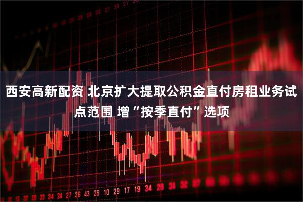 西安高新配资 北京扩大提取公积金直付房租业务试点范围 增“按季直付”选项